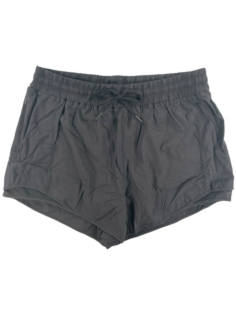 Mondetta Black Athletic Running Shorts Gym Lined Pockets Women's Size Large NEW